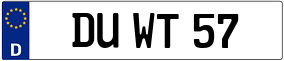 Trailer License Plate